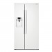 Samsung RS22HDHPNWW 22.3 cu. ft. Side by Side Refrigerator in White, Counter Depth
